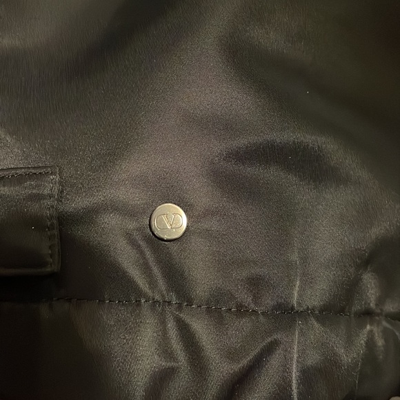 VALENTINO Black Nylon Cargo Pants With Valentino Stud Detail - Picture 11 of 11